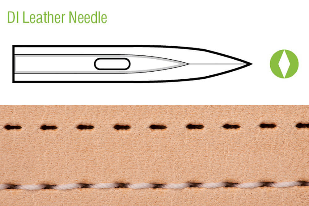 DI needles are one of the most aggressive sewing needles for leather available.